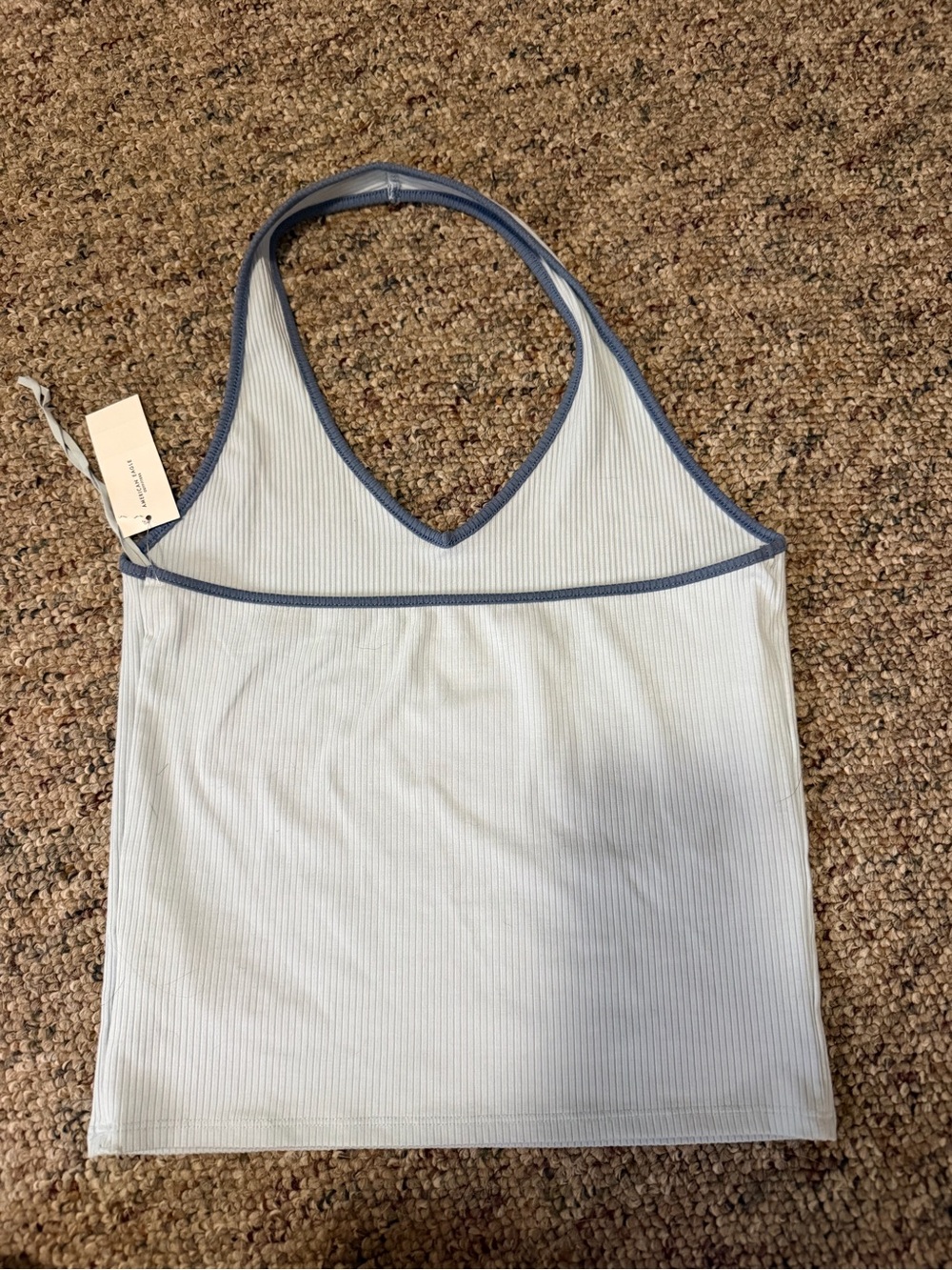 AE Ribbed Halter Top - Picture 3 of 4